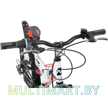 Детский велосипед Novatrack Shark 20SS6V.SHARK.WT20 (белый/красный, 2020) картинка 3